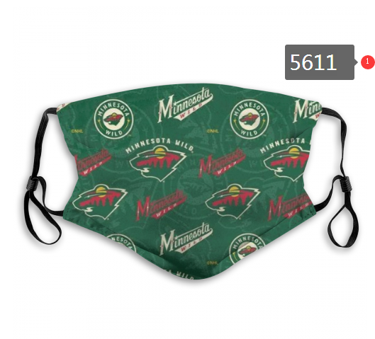 2020 NHL Minnesota Wild Dust mask with filter
